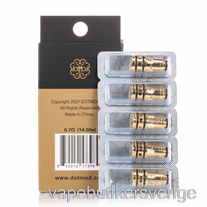 Vape Sverige Dotmod Dotcoils 0.7ohm Dotaio V2 Coils (platt Bas)